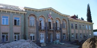 № 1 საჯარო სკოლის სარეაბილიტაციო სამუშაოები მიმდინარეობს