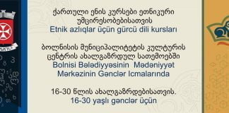 ქართული ენის კურსი ეთნიკური უმცირესობის წარმომადგენელი ახალგაზრდებისათვის