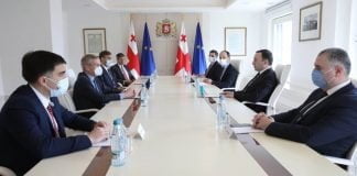 საქართველოს პრემიერ-მინისტრი ირაკლი ღარიბაშვილი საპენსიო ფონდის საინვესტიციო საბჭოს წევრებს შეხვდა