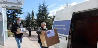 უკრაინელი ხალხის დახმარების მიზნით, ბოლნისის მუნიციპალიტეტის მერიაში შექმნილ შტაბში ჰუმანიტარული ტვირთი შეგროვდა