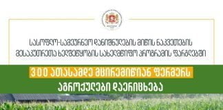 მცირემიწიანი ფერმერების მხარდასაჭერად სახელმწიფო ახალ პროგრამას იწყებს!