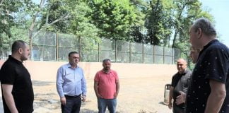 ბოლნისის კულტურისა და დასვენების პარკში არსებული მინი სტადიონის სარეაბილიტაციო სამუშაოები მიმდინარეობს