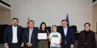 Gürcü dili kursunu bitirənlərə sertifikatlar təqdim olunub