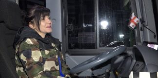 მუნიციპალური ტრანსპორტის ქალი მძღოლი ბოლნისში