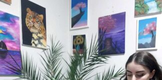 მკვეთრი ფერებით გადმოცემული პატარა მხატვრის სათქმელი