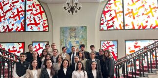 გოგი მეშველიანი პარლამენტში ბოლნისის N5-ე საჯარო სკოლის მოსწავლეებს შეხვდა