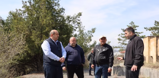 Bolnisi Bələdiyyəsinin meri Avqust müharibəsində həlak olan Nodar Devnozaşvilinin adını daşıyan meydanı və ətraf ərazini ziyarət etdi