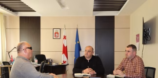 ბოლნისის მუნიციპალიტეტის მერი, უსინათლოთა კავშირის ბოლნისის ფილიალის თავმჯდომარეს შეხვდა